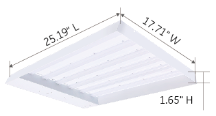 150W 200W Linear high bay dimension-Green Inova