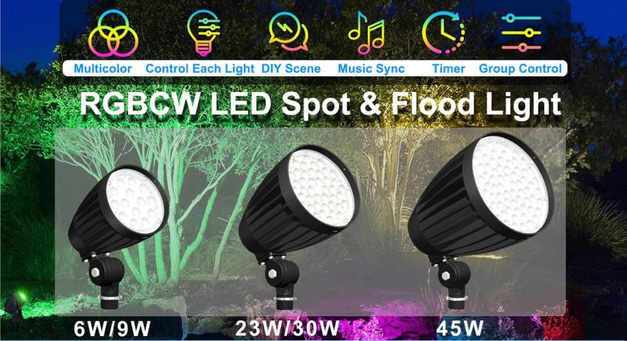 New RGBW LED Garden Light