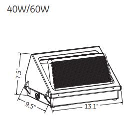 40W LED Wall Pack