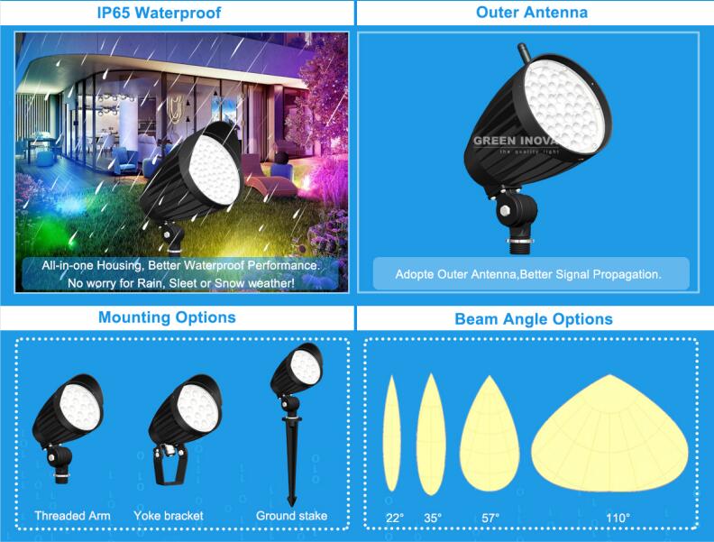 IP65 RGBCW LED Landscape Light