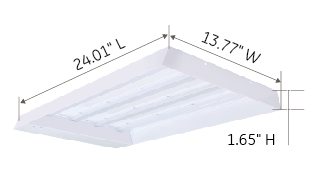 80W 100W Linear high bay dimension-Green Inova