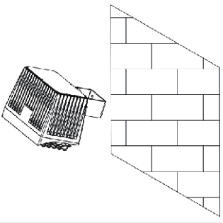 LED flood light Trunnion Bracket mount