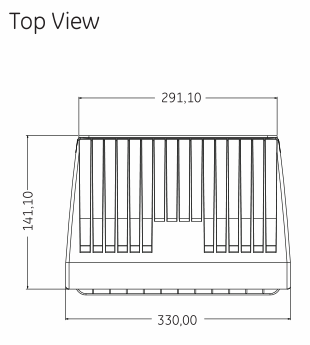 LED flood light dimension 3