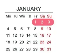 New Year’s Day Holiday Schedule for 2021