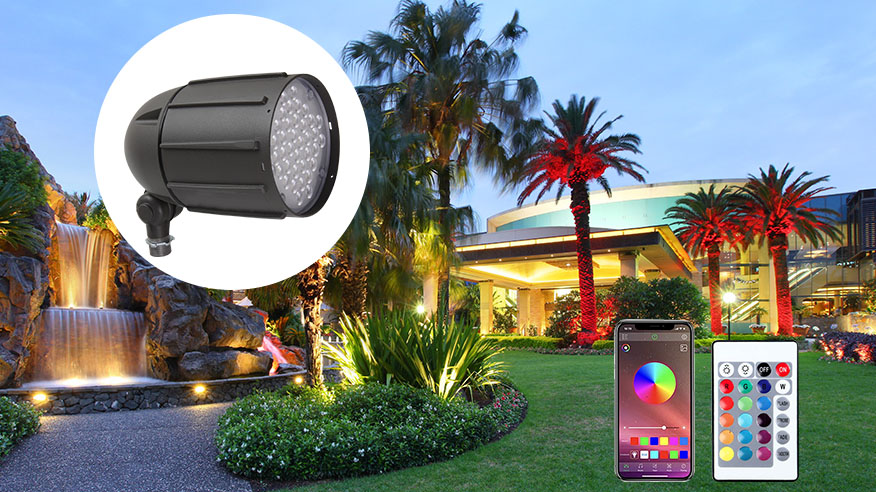 RGBW LED-Lighting-Garden